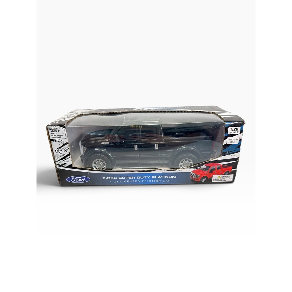 Ford F-350 Super Duty Platinum Toy Truck Kids 1:28 Black NIB Friction Car